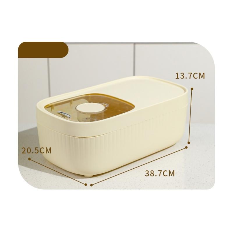 Modern Pet Food Bin 10L Sealed Keep Freshness Storage for Cats Dog Food Durable User Friendly Plastic Kitchen Organization