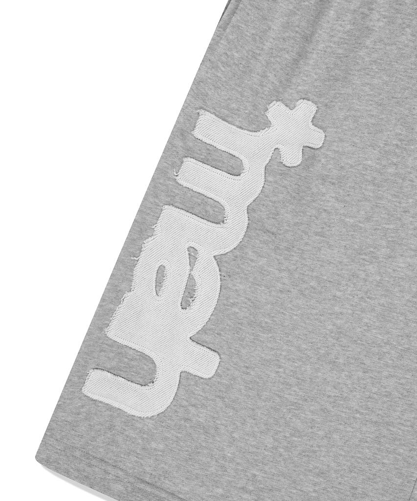 MAHAGRID Bermuda Mah Applique Sweatshort Gray(Mg2Fmmpa06A)