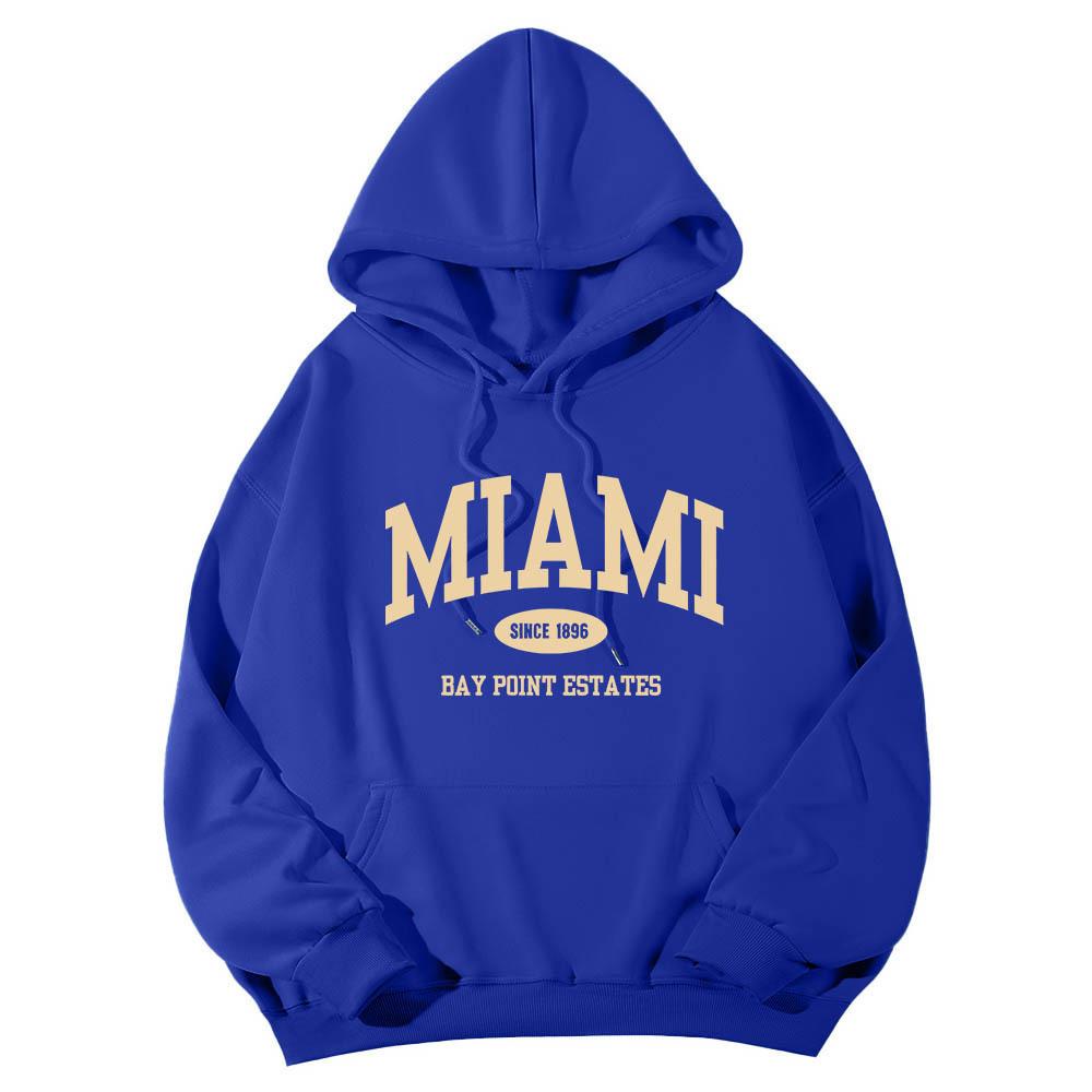 New casual sports sweater fleece hooded sports sweater men's and women's autumn and winter sports fashion