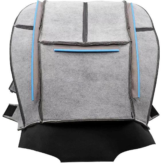 Driver or Passenger Bottom, #193 Black Leather Seat Cover Compatible with Chevy Silverado Avalanche Tahoe Suburban Compatible with GMC Sierra Yukon