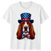 Share Patriotic Basset Hound Unisex T Shirt 4th Of July Gift