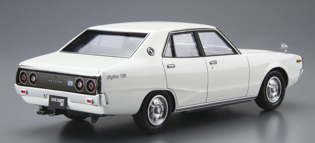 Aoshima Bunka Kyozaisha The Model Car Series Nissan GC110 Skyline 2000GT 1972 Plastic Model 1/24 No.47