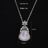 S925 Sterling Silver Rose Quartz Buddha Pendant Necklace - Chinese Style, Light Luxury, High-End Clavicle Chain X145