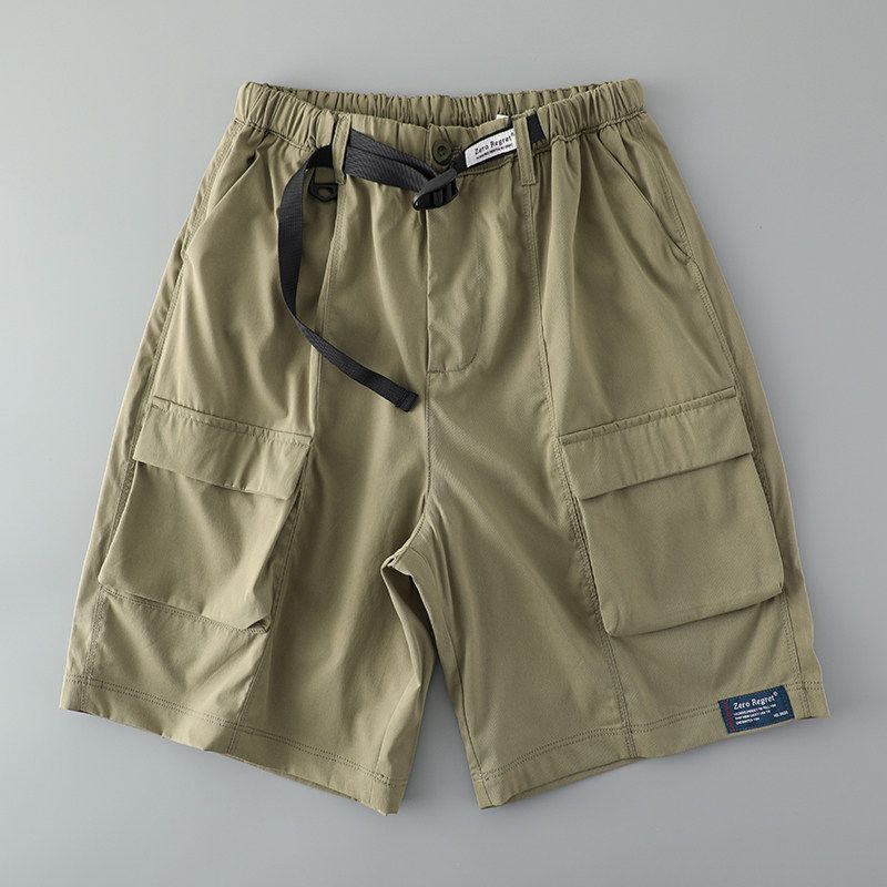 Trendy Outdoor Function Minimalist Casual Overalls Pants Army Green M