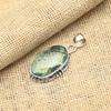 Aqua Apatite Gemstone Handmade 925 Solid Sterling Silver Pendant For Women