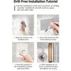 Wall-Mounted Towel Storage Rack - Space-Saving Vertical Bathroom Shelf with Sturdy Steel Frame & Wood Shelf, Modern Minimalist Suitable for Bathrooms
