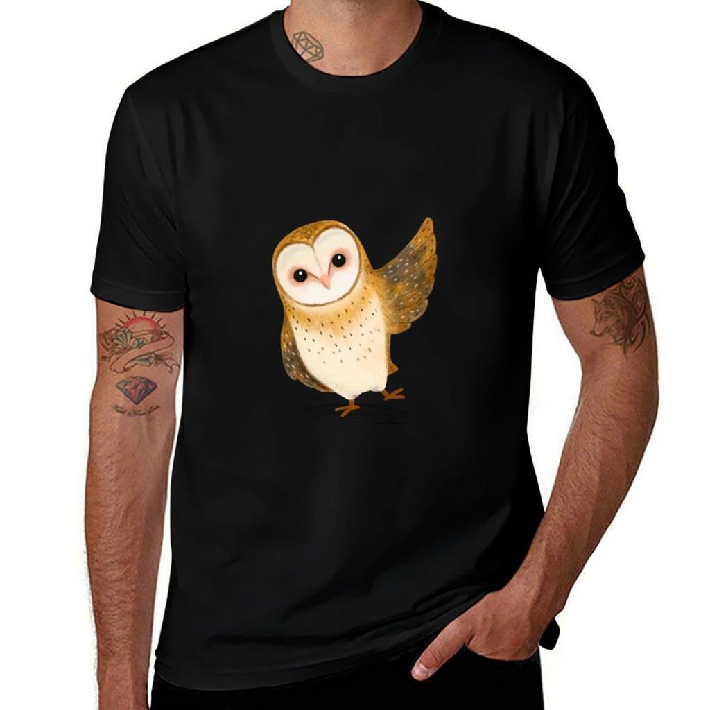 Barn Owl TShirt Odor Resistant Short Sleeve Top