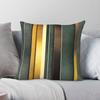 Golden Green Faux Leather Square Pillowcase Polyester Linen Velvet Creative Zip Decor Car Cushion Cover Wholesale
