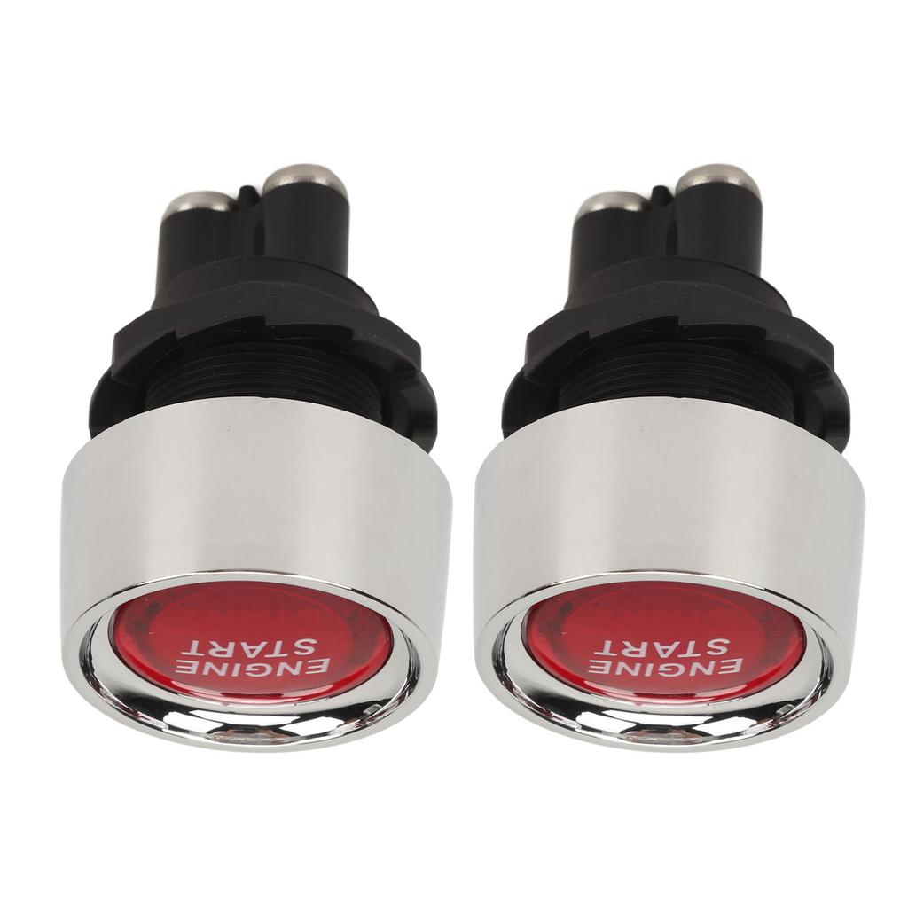 Interruttore di accensione avviamento motore CC 12V 50A Interruttore di avviamento a pulsante per camper yacht barche auto da corsa camion rosso