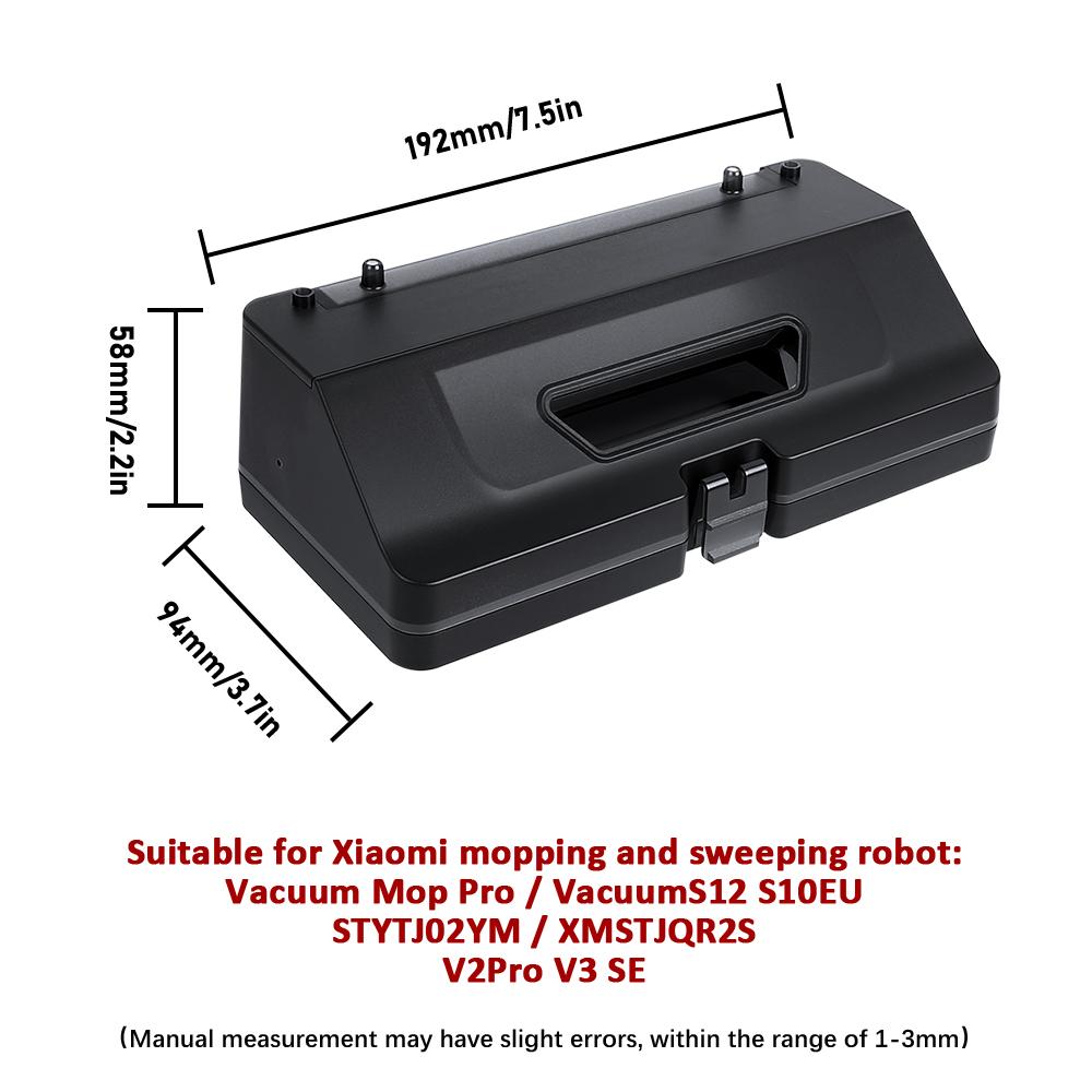 Robotic Vacuum Cleaner 2 In 1 Water Tank Dust Box FOR Xiaomi Mijia Mop Pro STYTJ02YM 3C MVXVC01-JG B106CN S10 EU FOR VIOMI V2 V3 Replacement Parts