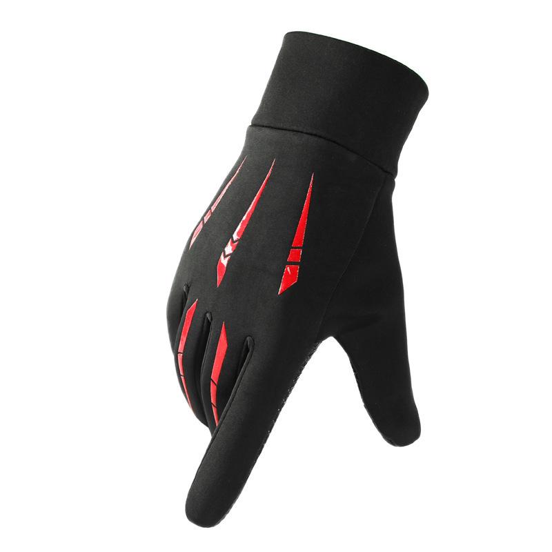 Winter Touchscreen Gloves: Full-Finger, Plus Velvet, Warm, Windproof, Non-Slip Cycling Protection for Men & Women.