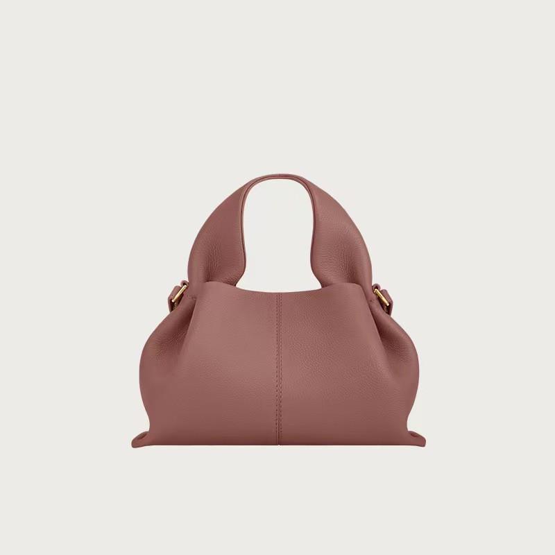 Kožená crossbody taška ve tvaru mraku Malá střední velikost Šetrná k veganům Pravá hovězí kůže Ramenní Dámská Denní použití