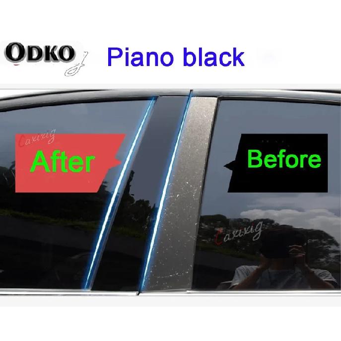 Car PC Material Pillar Post Cover Door Trim Window Molding Stickers Plate Accessories Decor For Benz CLS Class W218 2011-2016