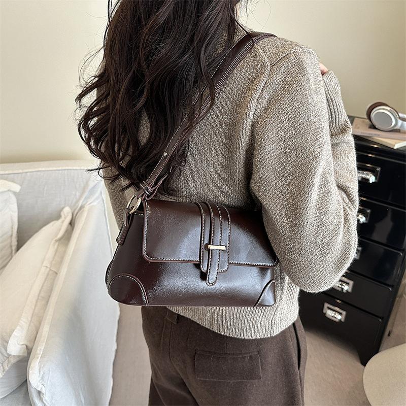 Women S Small Retro Casual Baguette Crossbody Shoulder Bag