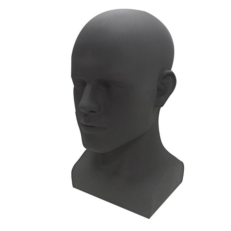 A84E-Male Mannequin Head Professional Manikin Head For Display Wigs Hats Headphone Display Stand