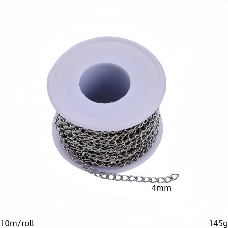 10m/Rolle Edelstahl Schwanzkette 18K PVD Gold Günstige Kettenglieder Verlängerungskette für DIY Halsketten & Armbänder Schmuckherstellung