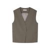 LESS 2025 Summer Short Sleeveless Wool Vest