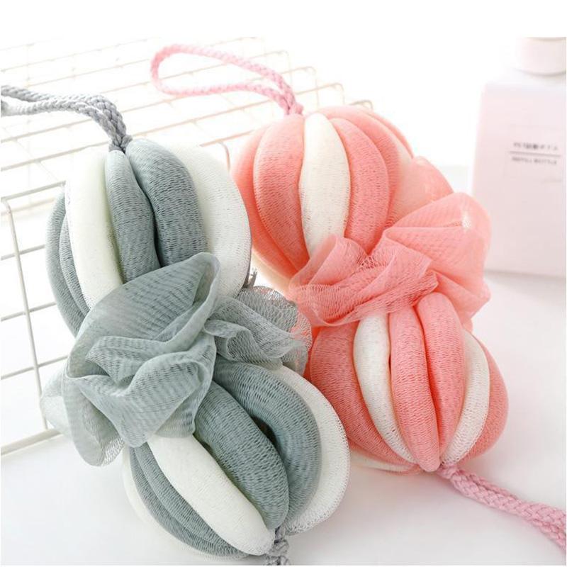 Bath Flower Strips Stretchable Bath Ball Long Strips Soft Bath Artifact Bathing and Scrubbing Adult Durable Stretchable Bath Ball