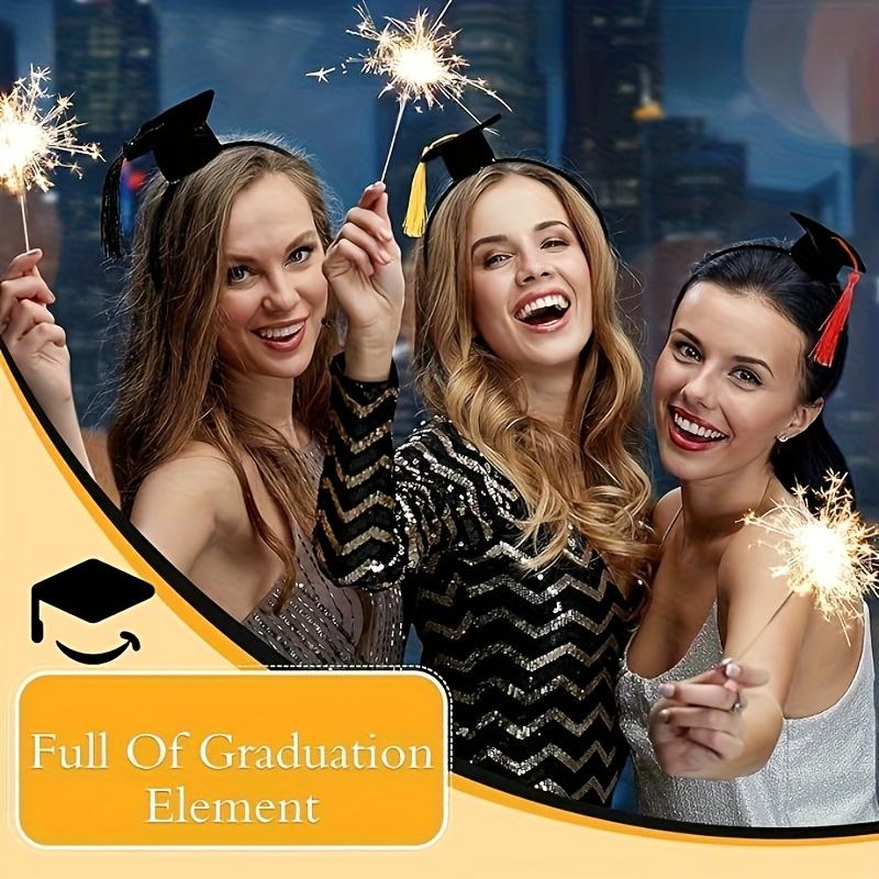 1pc Graduation Cap Headband ,Popular Culture Theme Hair Additions, Doctoral Hat Design, Suitable for Dressing Up And Gifts