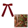 Velvet Fabric Christmas Tree Decorations Ribbon 6/10M Xmas Tree Hanging Decoration  Indoor/ Outdoor