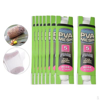 8 Pcs PVA Carp Fishing Refill Stocking Accs Mesh , 37mm