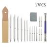 16-Piece Eternal Pencil Set: No Sharpening Needed with Eraser & Lead Art Tools