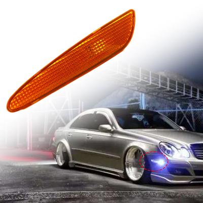 Side Marker Light Bezel Reliable Modification ABS Left/Right Bumper Turn Signal Housing 2118200221 2118200121 for Mercedes-Benz W211 03-06