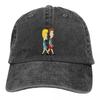 Sommerkappe Schirmmütze Spaziergang Hip Hop Kappen Beavis und Butthead Lustig Sarkastisch Zeichentrick Cowboyhut Schirmmützen