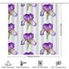 Enchanting Iris Garden: Purple Flower Shower Curtain For A Fresh And Nature-Inspired Bathroom Dcor