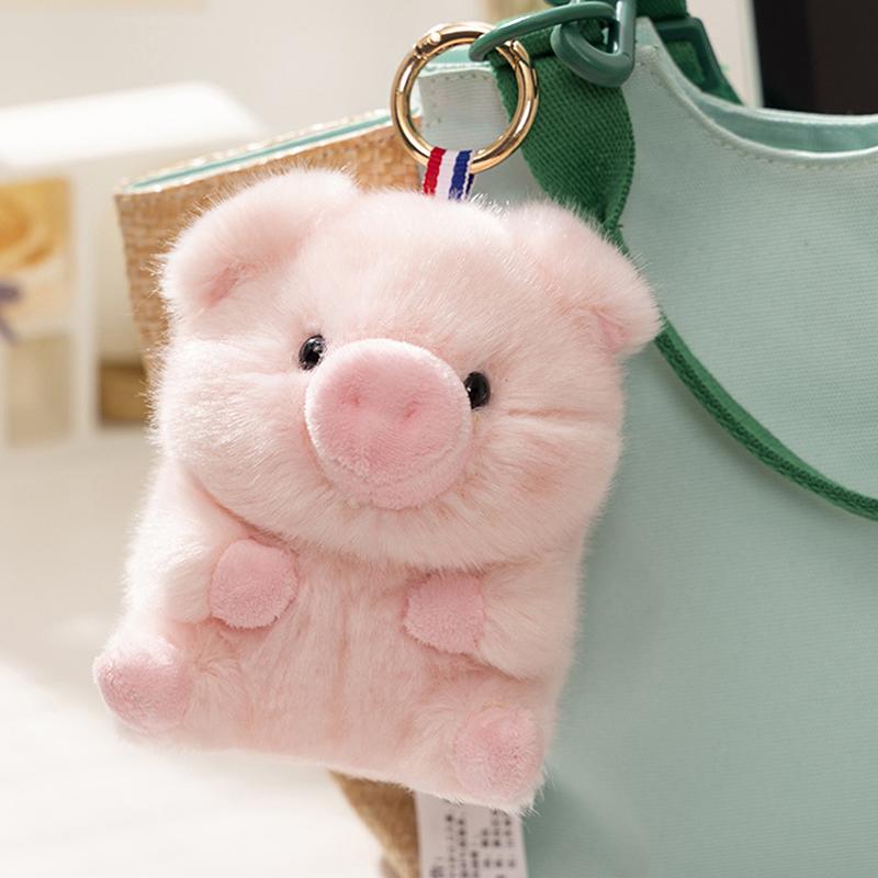 Cute Cartoon Panda Plush Toy Pendant Keychain Kawaii Stuffed Animals Keychain Novelty Backpack Decoration Accessories Gifts