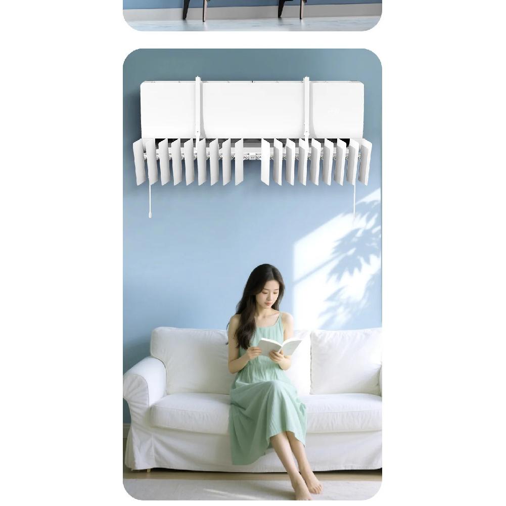 Air Conditioner Windshield Wall-Mounted Universal Confinement Anti-Draft Blowing Cold Air Cover Wind Deflector Air Outlet Louver