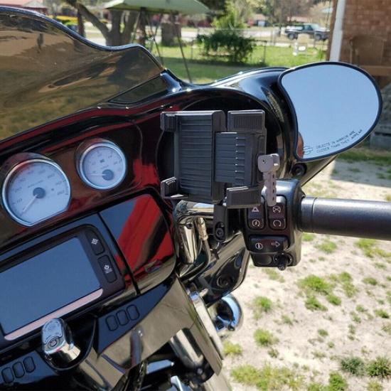 Schwarze Handy-GPS-Halterung Halterung Für Honda Gold Wing GL1800 F6B 2018-2024