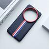 For Xiaomi 15 14 13 Ultra Case  Tricolor stripe PU Leather +TPU Edge Lens Camera Protection Cover for Xiaomi Mi 15 Ultra