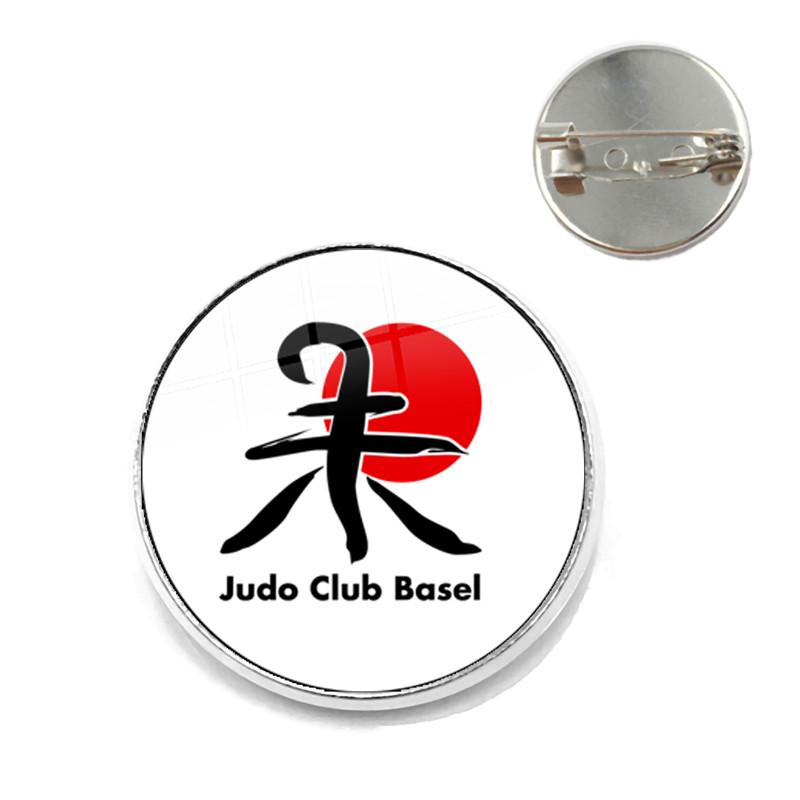 2021 Trendy Sports I Love Judo Brooches Pins Men Women Karate Jewelry High Quality Handmade Badge Brooch Gift