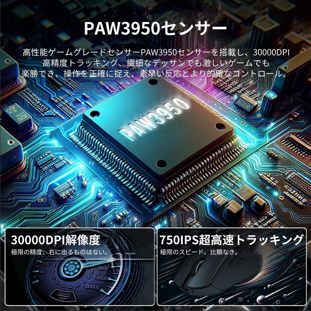 KDSTROE (Small Shop) x Darmoshark M5 Pro 4K8KHz Compact Wireless Mouse PAW3950, 8000Hz Polling Rate, 750IPS, 30000DPI, Bluetooth2.4GhzUSB-C, 3 Modes,