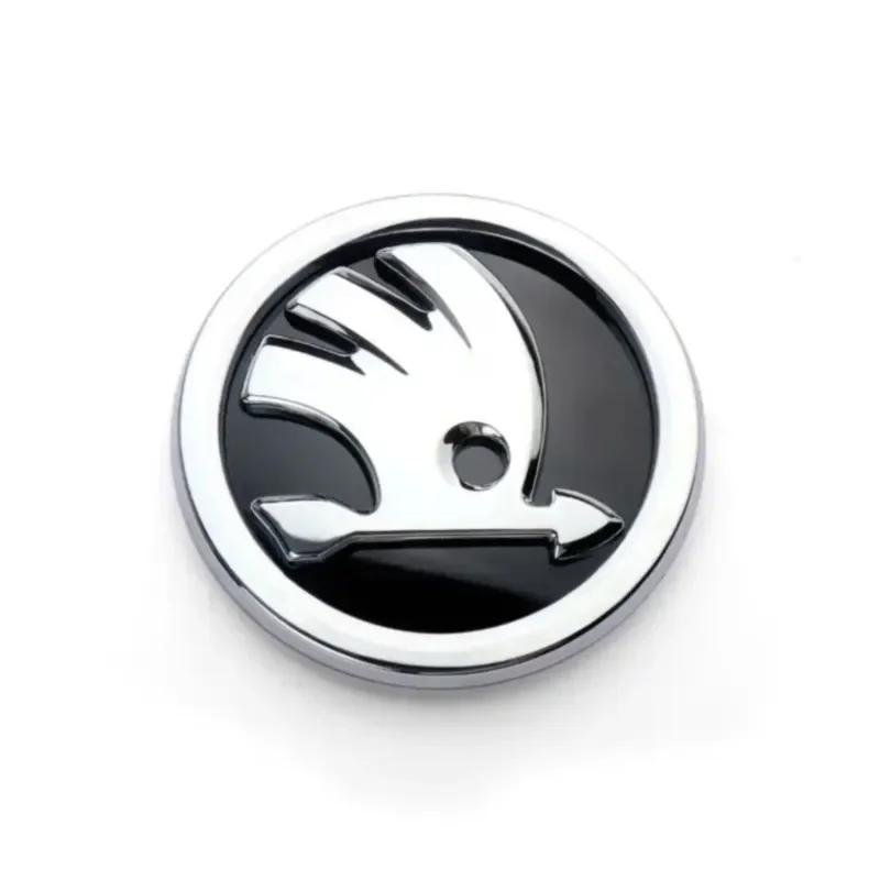 AAABO1 For Skoda Car Sticker New ABS Car Front Rear Emblem For SKODA Rapid Fabia 1 2 Karoq Yeti Superb Vision Octavia A7 RS Decals Trun