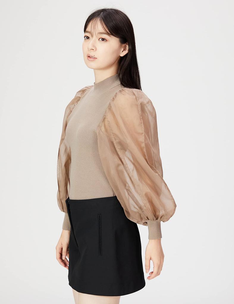 FRAY Sheer Dolman Sleeve Knit FWNT224011 BEG F I.D. Women's