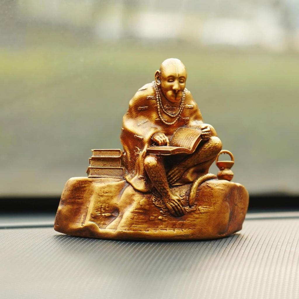 Hanuman Ji Murti Ramayani Hanuman Lord Balaji Murti Bajrangbali Idol Sankat Mochan Bhagwan Idol for Car Dashboard and Home Decor