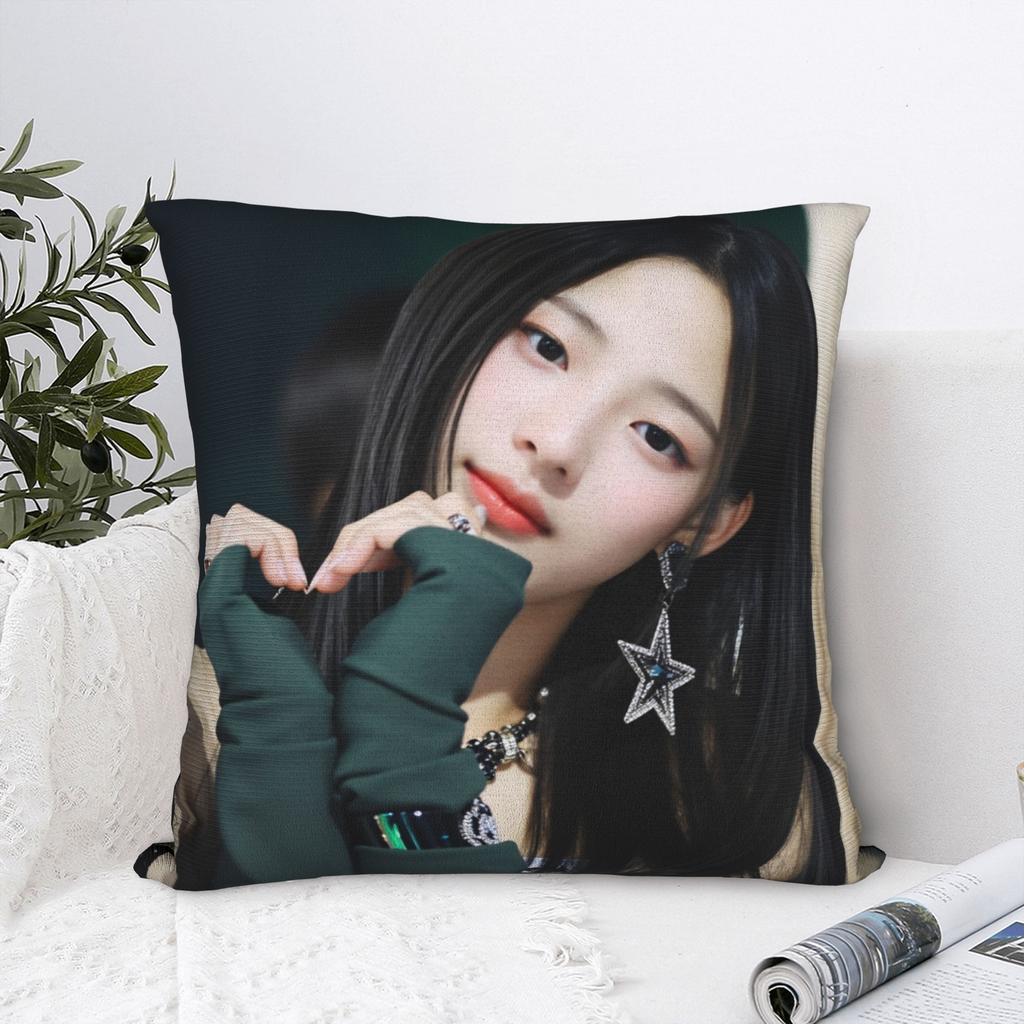Kpop Girl Minji Bunnies Art Pillow Case Comfy Pillow Cover For Sofa Home Decoration Morden Cushion Cover