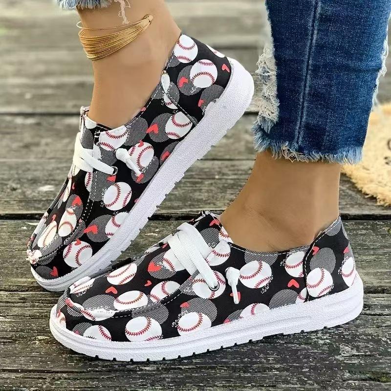 Plus Size Winter 2025 New Santa Claus Thickened Cotton Shoes Women's Fleece Casual Women's Flat Cotton Shoes