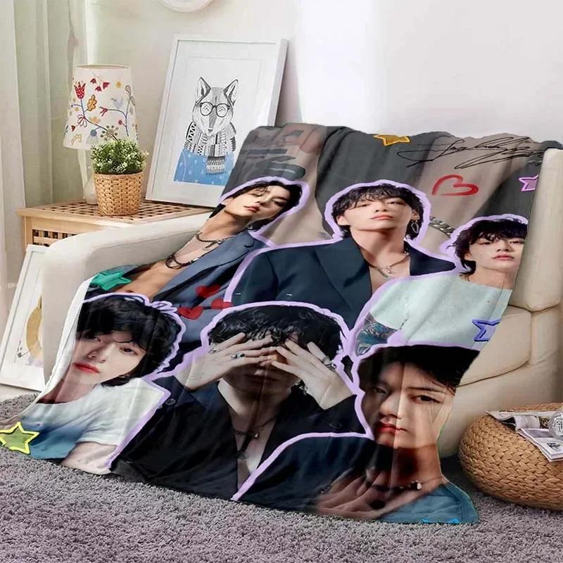 3DMale celebrity J-Jung Kook τυπωμένη κουβέρτα καναπέ σαλονιού κουβέρτα κρεβατοκάμαρας διακόσμηση κουβέρτα φανέλα απαλή ζεστασιά προσαρμόσιμη