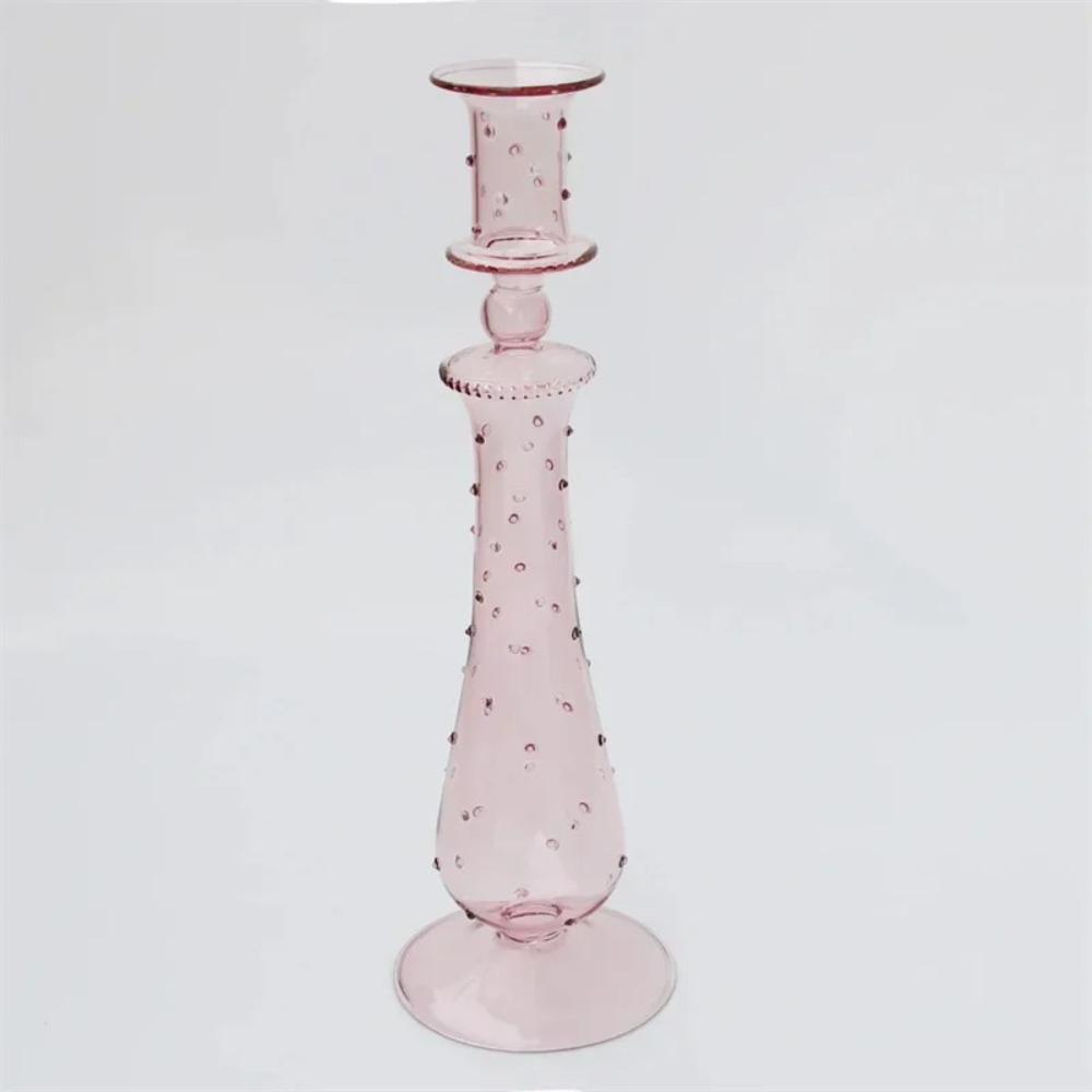 Porte-bougie en verre coloré au design créatif différent Réunion de famille Dîner aux chandelles Décoration de mariage Décoration de maison