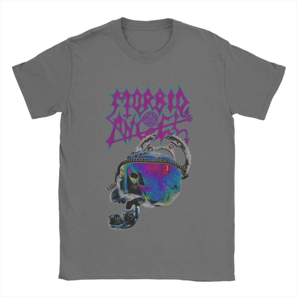 Morbid Angel T-Shirt for Men Band Leisure Cotton Tee Shirt Crewneck Short Sleeve T Shirt Plus Size Clothing