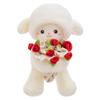 Soft Magnetic Hugging Lamb Small Rose Hat Plush Toy Cute Lamb Doll Toy  Birthday Gift