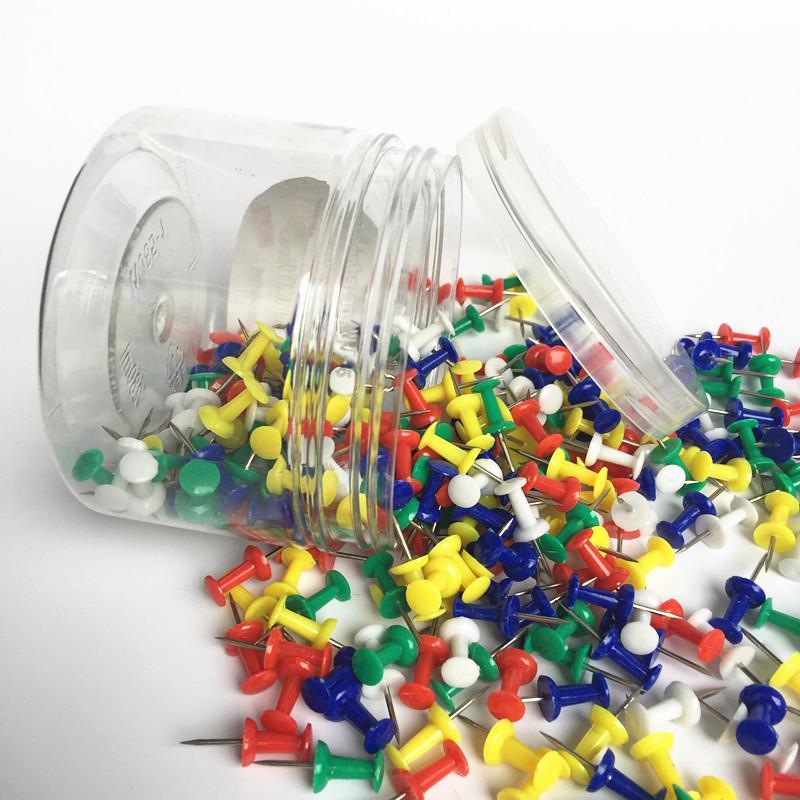 300-Box Set: Colorful Drawing Board Pushpins with Flat U-Shaped Heads