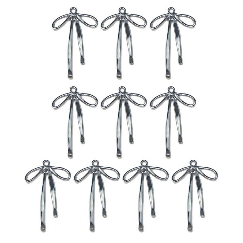 

Elegant Ribbon Bowknot Embellishments Sophisticated Hair Enhancements Fashionable Bowknot Jewelry Pendant Accessory 1