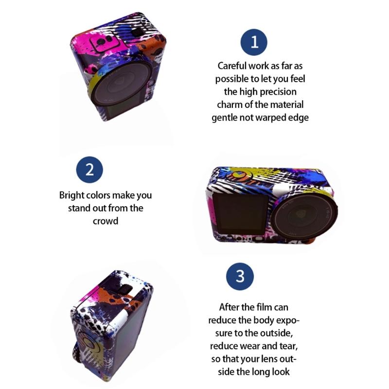Protective Skin for Action 6 Camera Scratch Resistant Easy To Install Without Tools Creative Design Camera Sticker