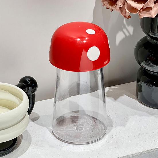 Uzavíratelná sklenice tvaru houby velkokapacitní vnitřní všestranný organizér sklenice na mince sklenice na kávová zrna čaj