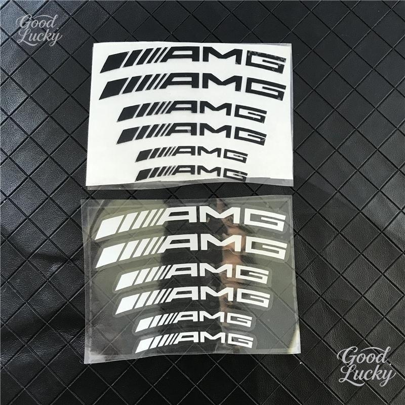 Q1983-Fashion 6pcs Car Styling Dustproof Stickers For Mercedes Benz AMG A C E R M Class CLA GLA W204 W210 W124 W205 W203 Auto Goods
