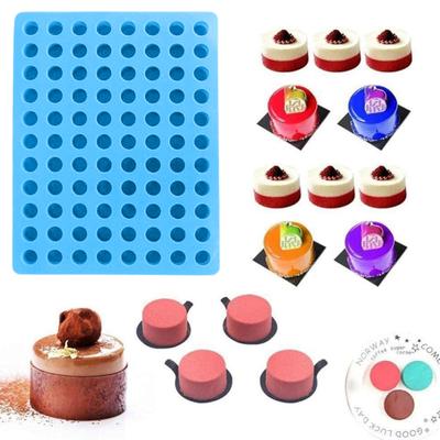 88 Cavity Cylinder Gummy Candy Silicone Mold Easy To Clean Non-stick Chocolate Truffles Mold Snacks Pralines Jelly Caramel Mold
